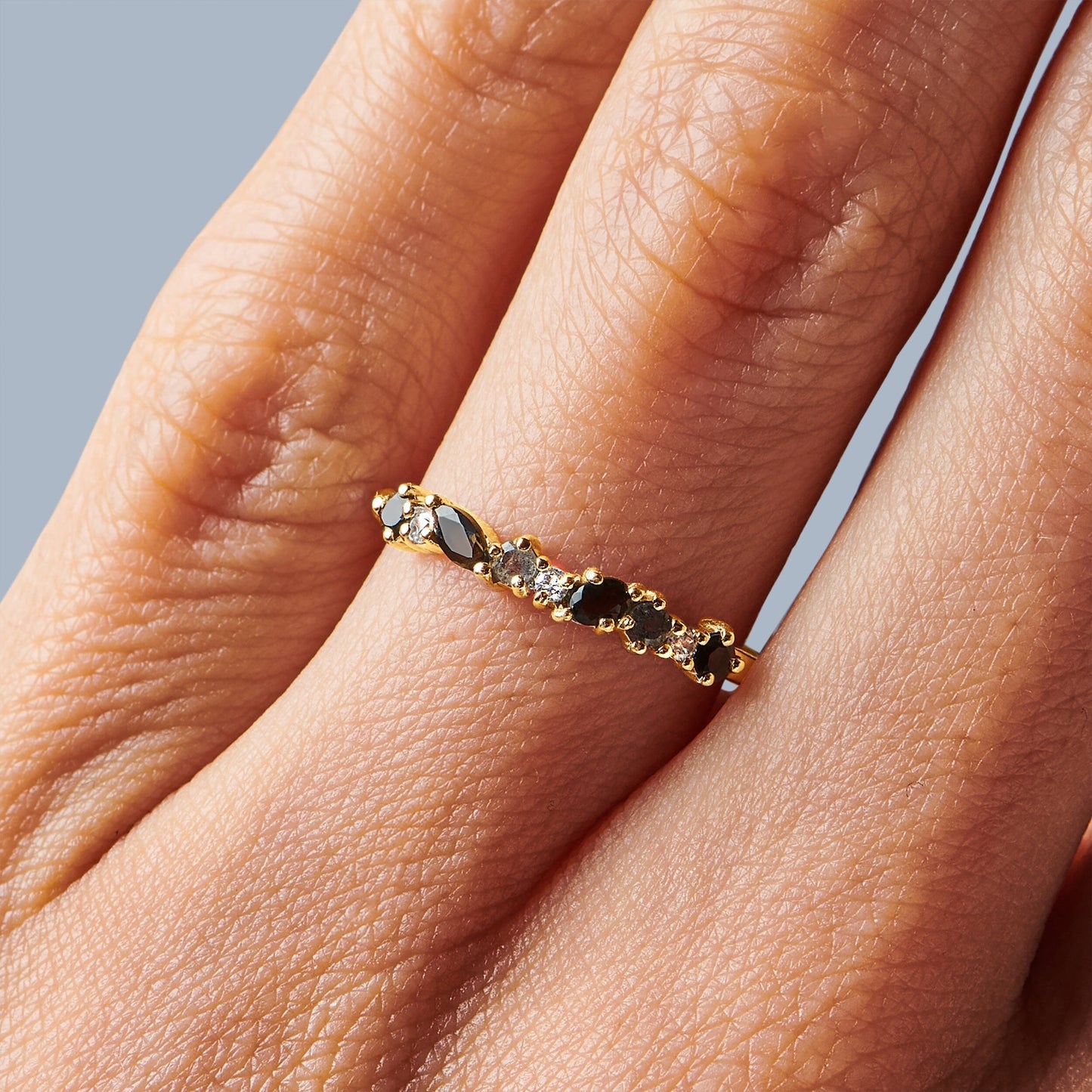 Grace Ring - worn yellow gold lifestyle