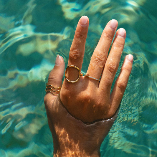 Glimmer Ring - worn in water