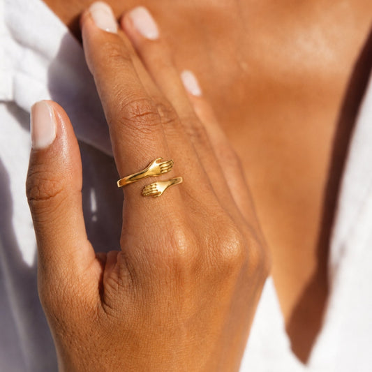 Embrace Ring - golden-hug-ring