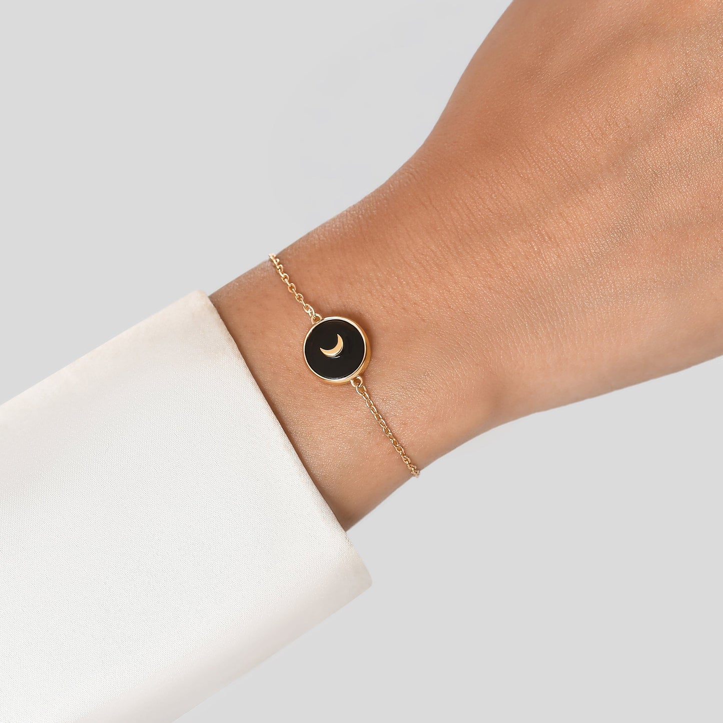 Black Onyx Pearl Bracelet - detail