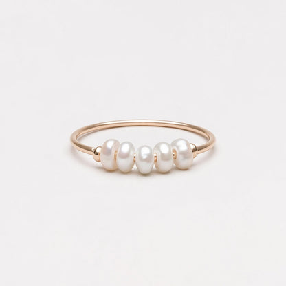 Mini Pearls Ring 14k gold