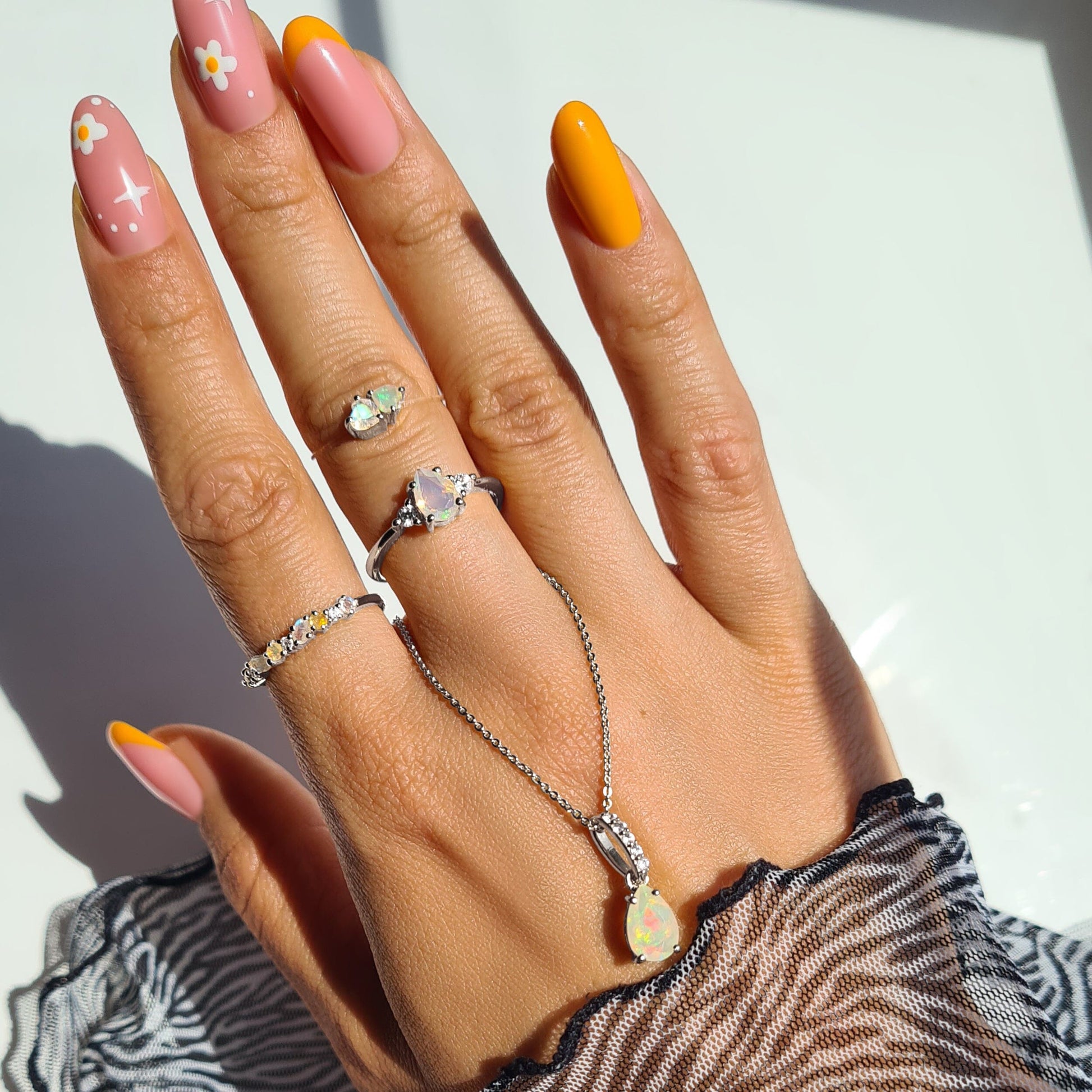 Opal Ring - Lania - silver lifestyle