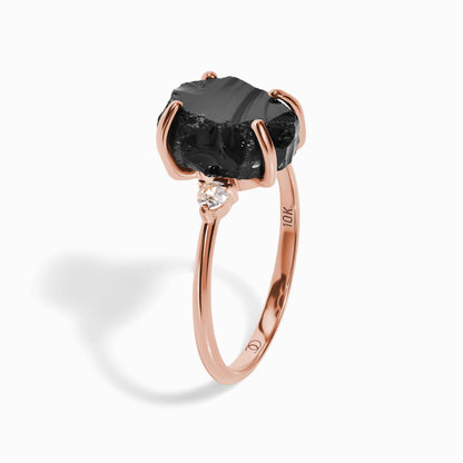 Raw Allure ring rose gold angle