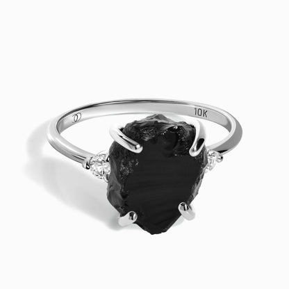 Raw Allure ring white gold