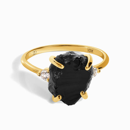 Raw Allure ring yellow gold