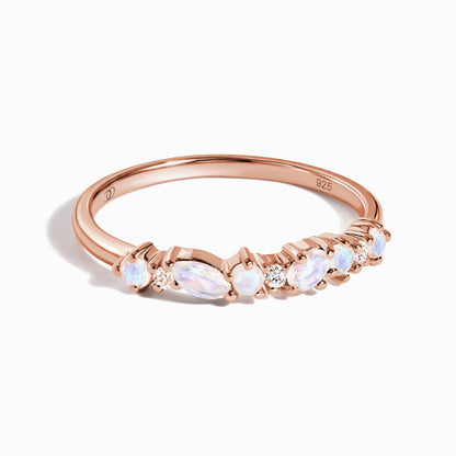 Fine Moonstone Lab Diamond Ring - Grace - RG