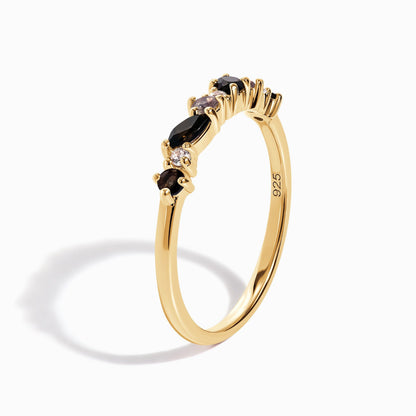 Fine Grace Ring - worn yellow gold detail 2