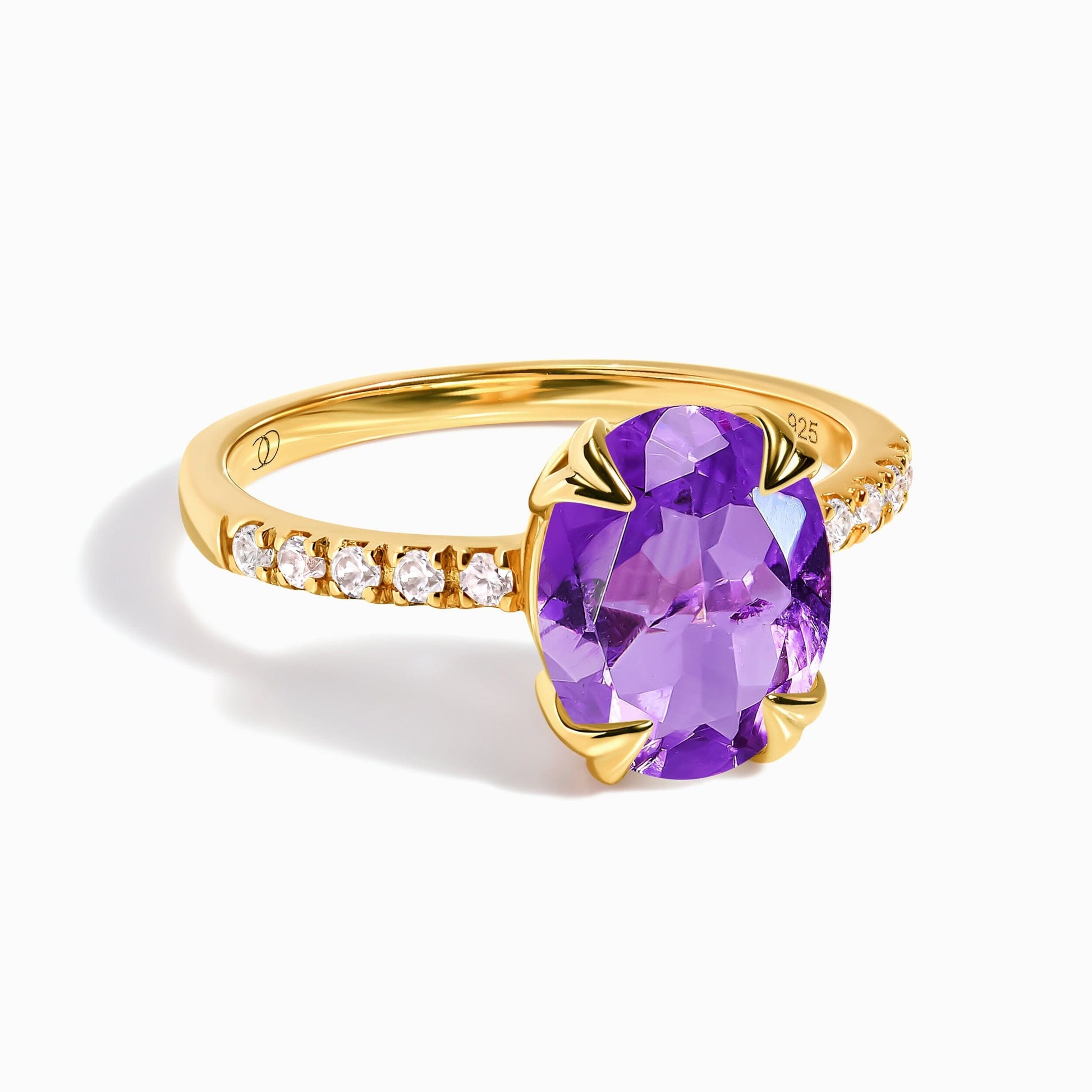 Amethyst Ring - Harlow - yellow gold