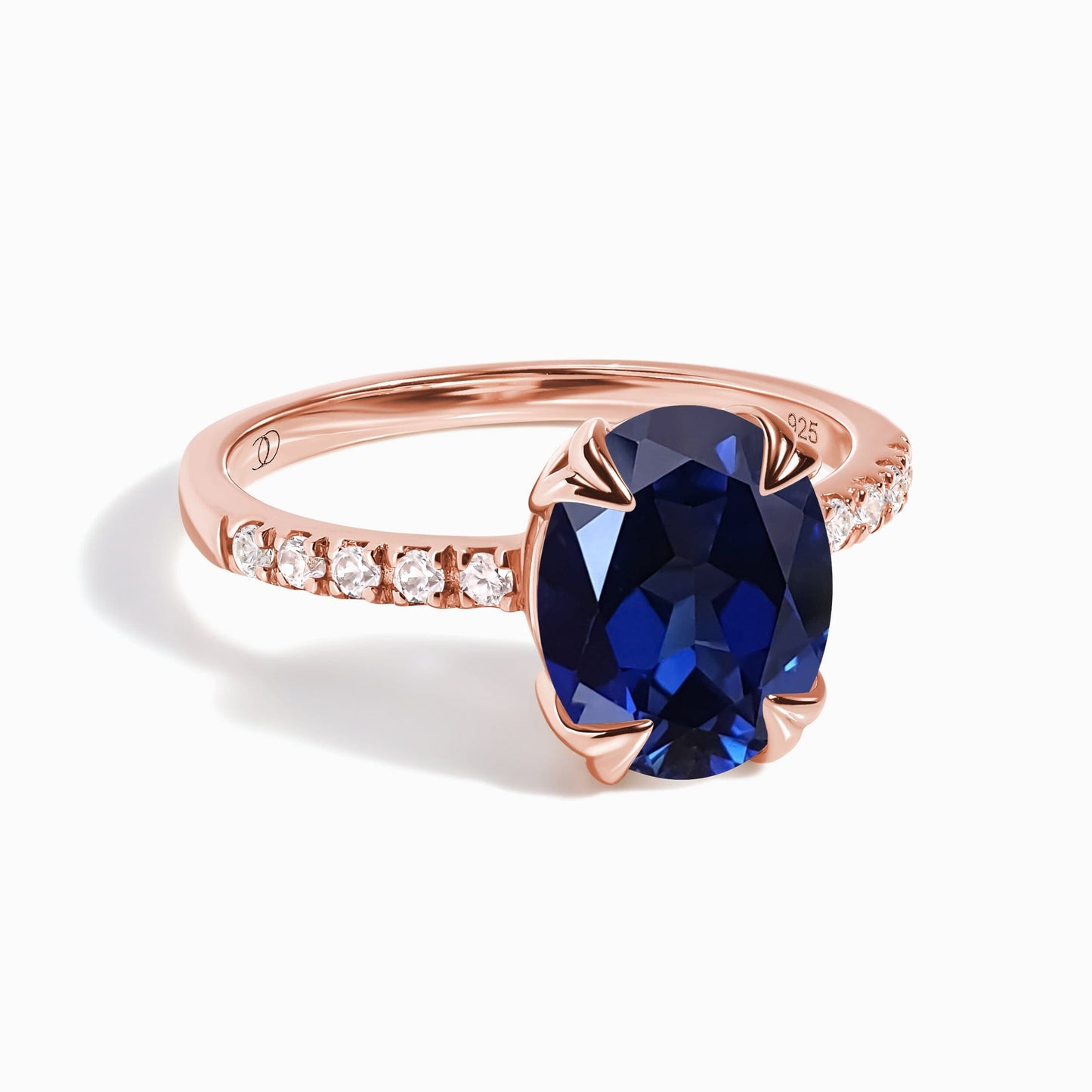 Blue Sapphire Ring Harlow - rose gold