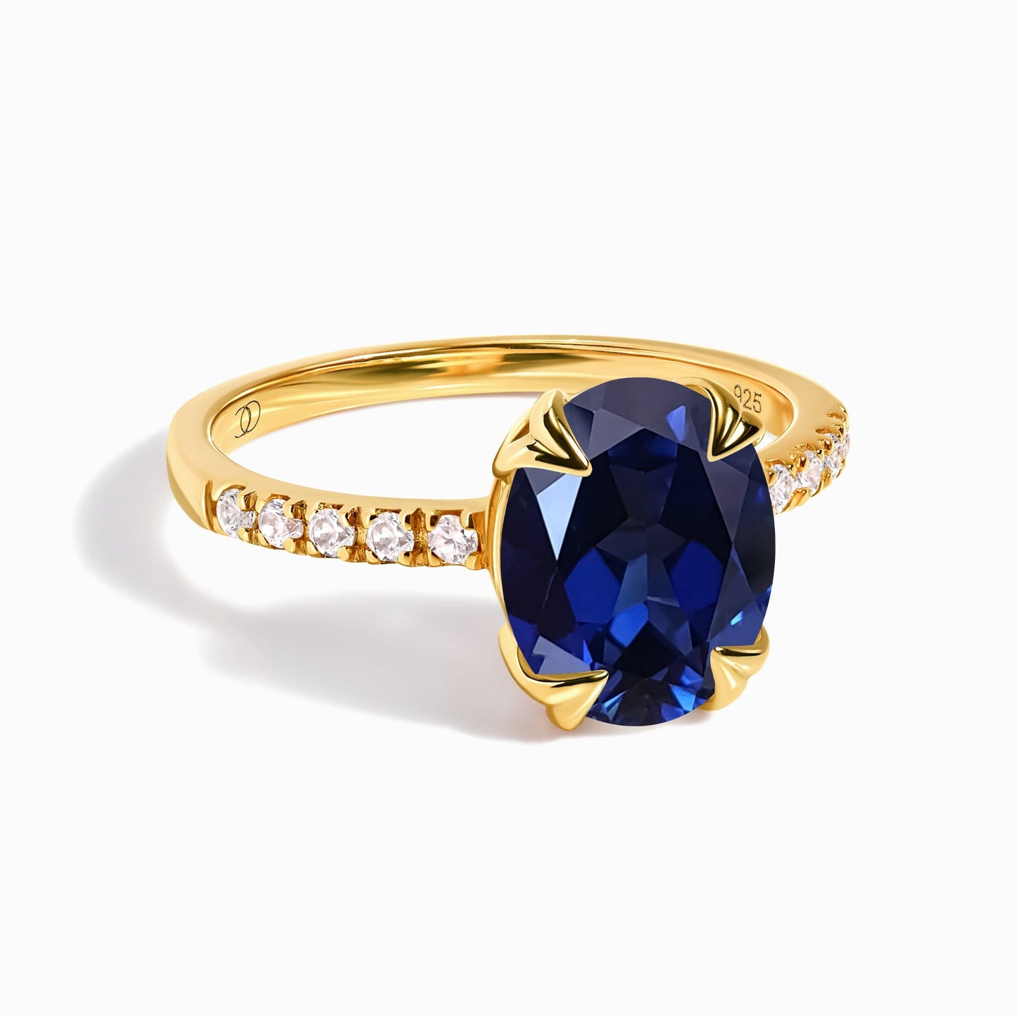 Blue Sapphire Ring Harlow - yellow gold