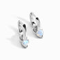 Moonstone Earrings - Love Hoops