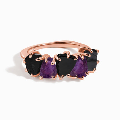 Raw Crystal Ring - Luminous - rose gold
