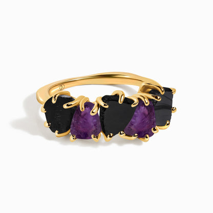 Raw Crystal Ring - Luminous - yellow gold