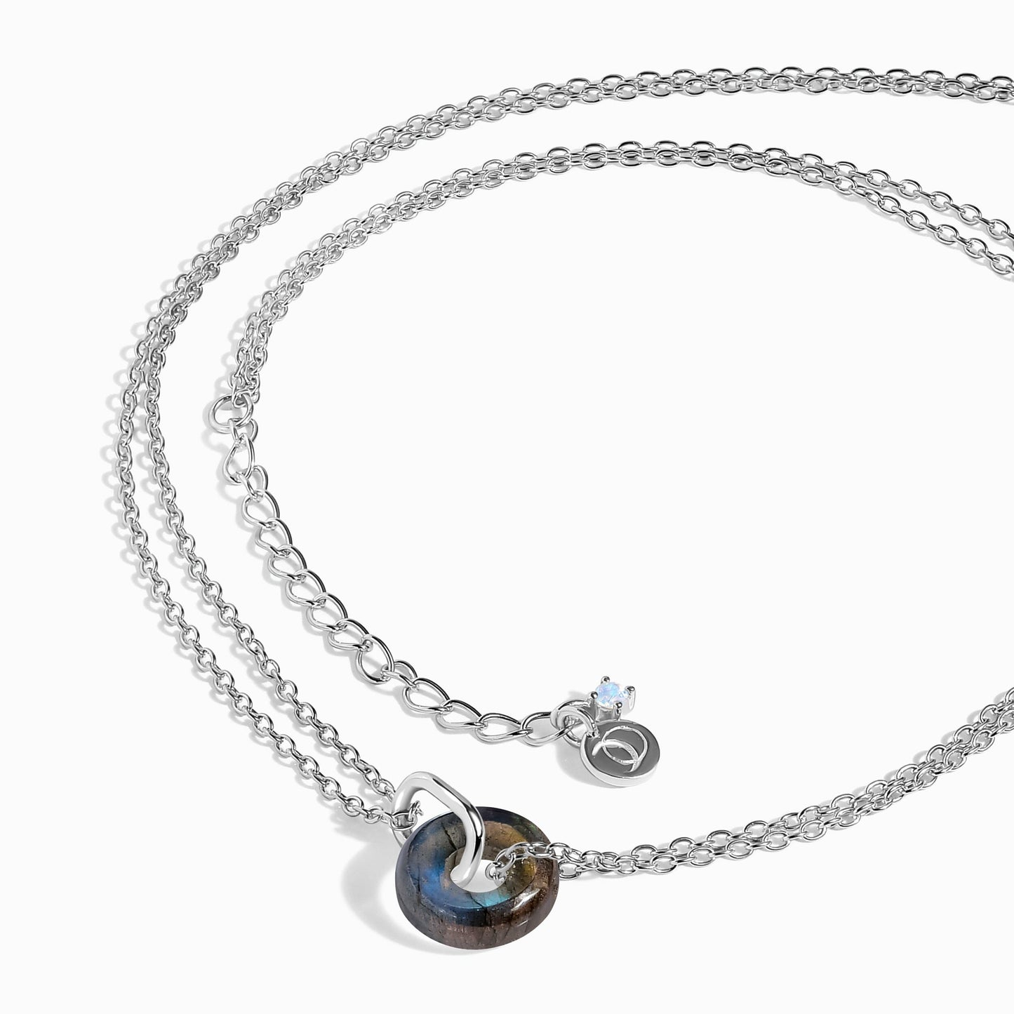 Labradorite Necklace Ora silver model