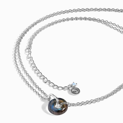 Labradorite Necklace Ora silver model