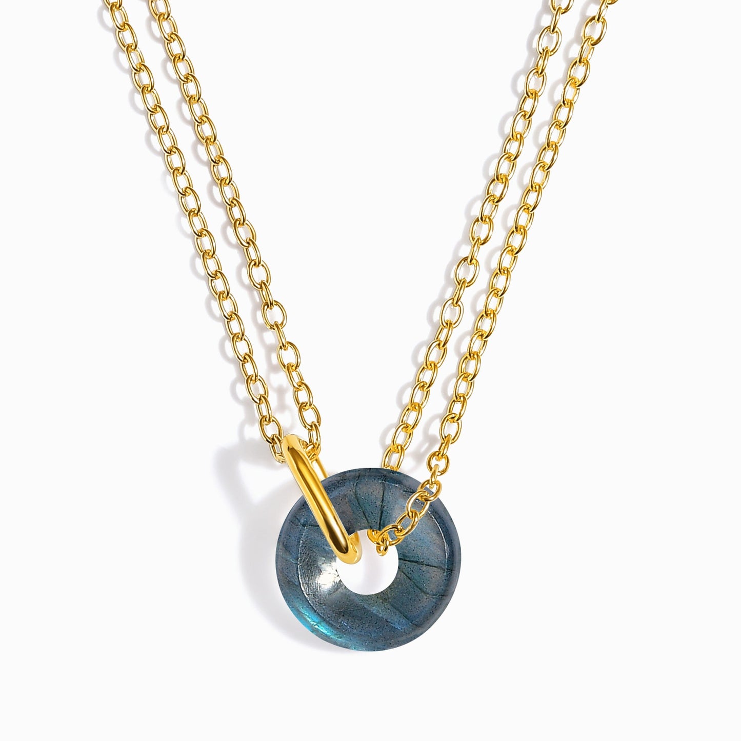 Labradorite Necklace Ora gold