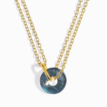 Labradorite Necklace Ora gold