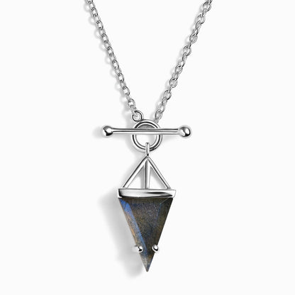 Labradorite Necklace Heroine silver