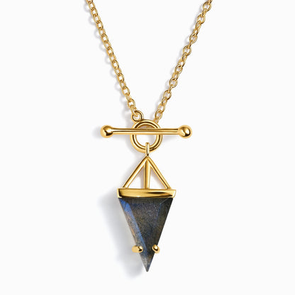 Labradorite Necklace Heroine gold