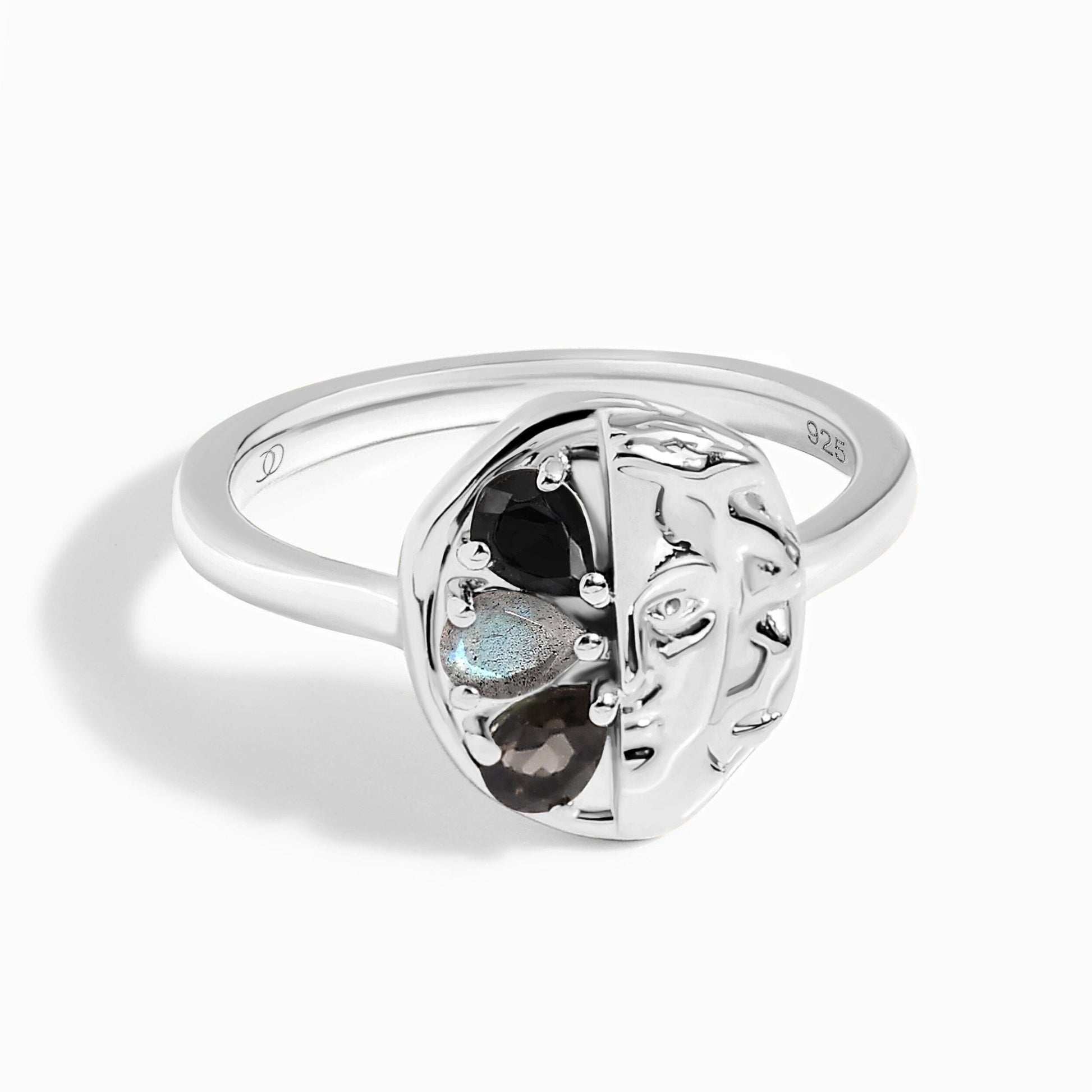 Dark Gradient Ring - Goddess - 925 Sterling Silver