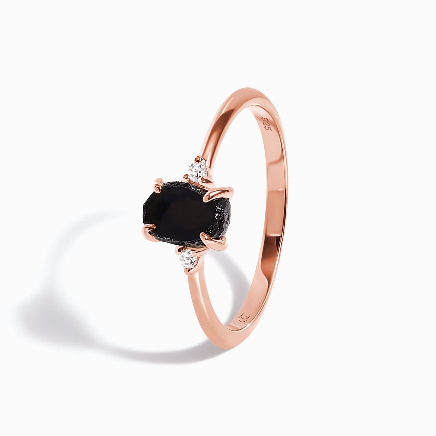 Black Obsidian Ring - Petite Allure