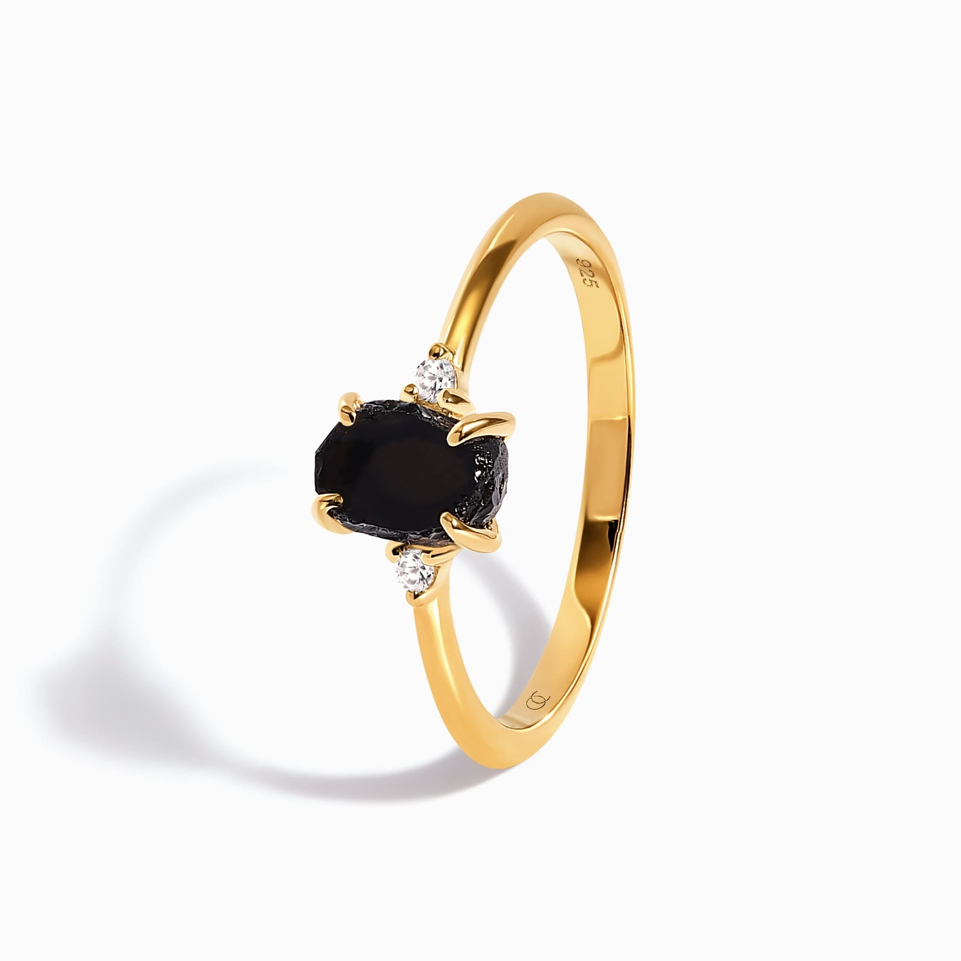 Black Obsidian Ring - Petite Allure