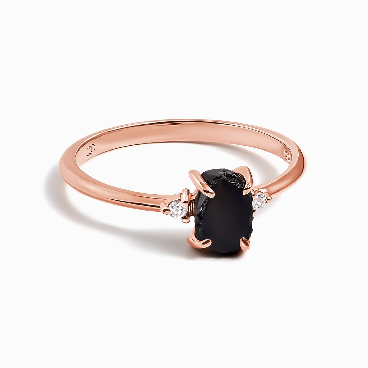 Black Obsidian Ring - Petite Allure