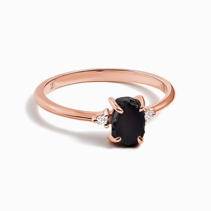 Black Obsidian Ring - Petite Allure