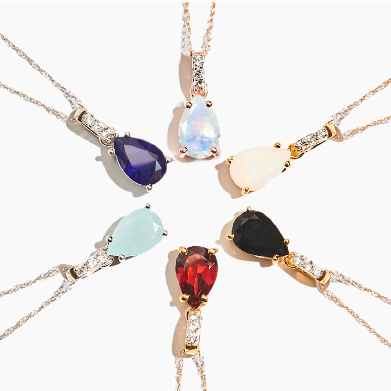 Leo Zodiac Necklace Set - birthstone collection