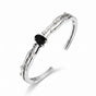 Black Obsidian Cuff - Flow