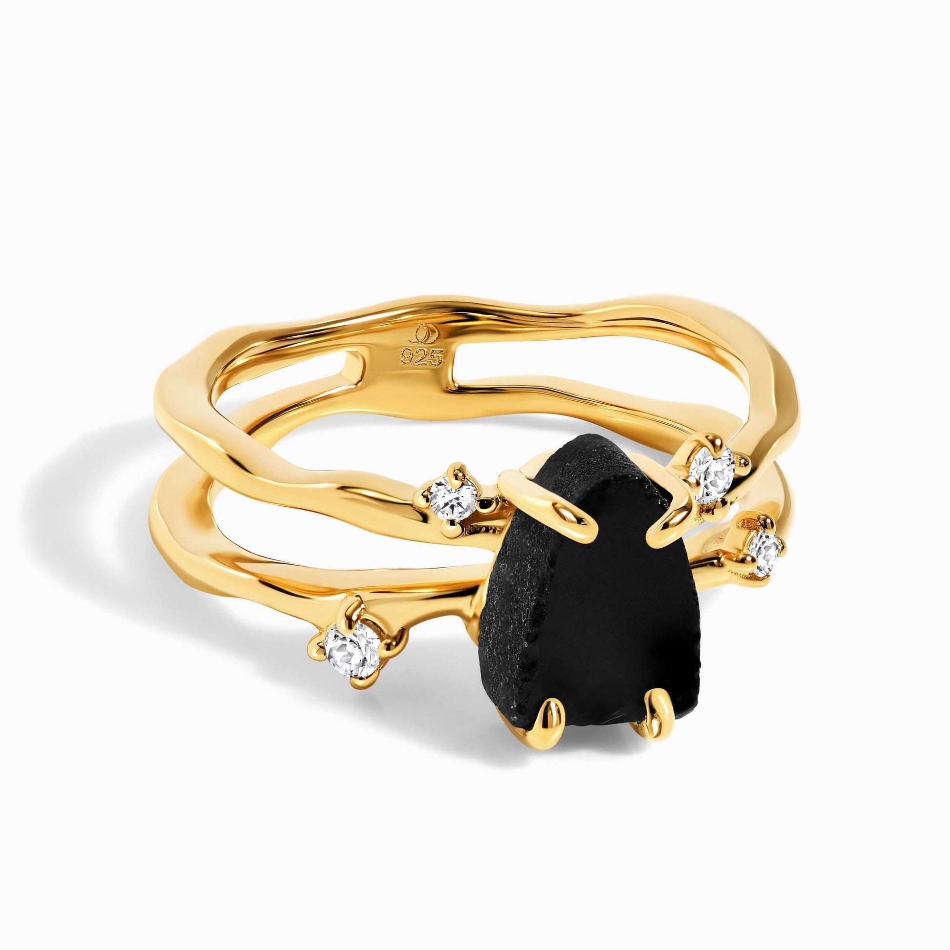 Flow Ring - yellow gold