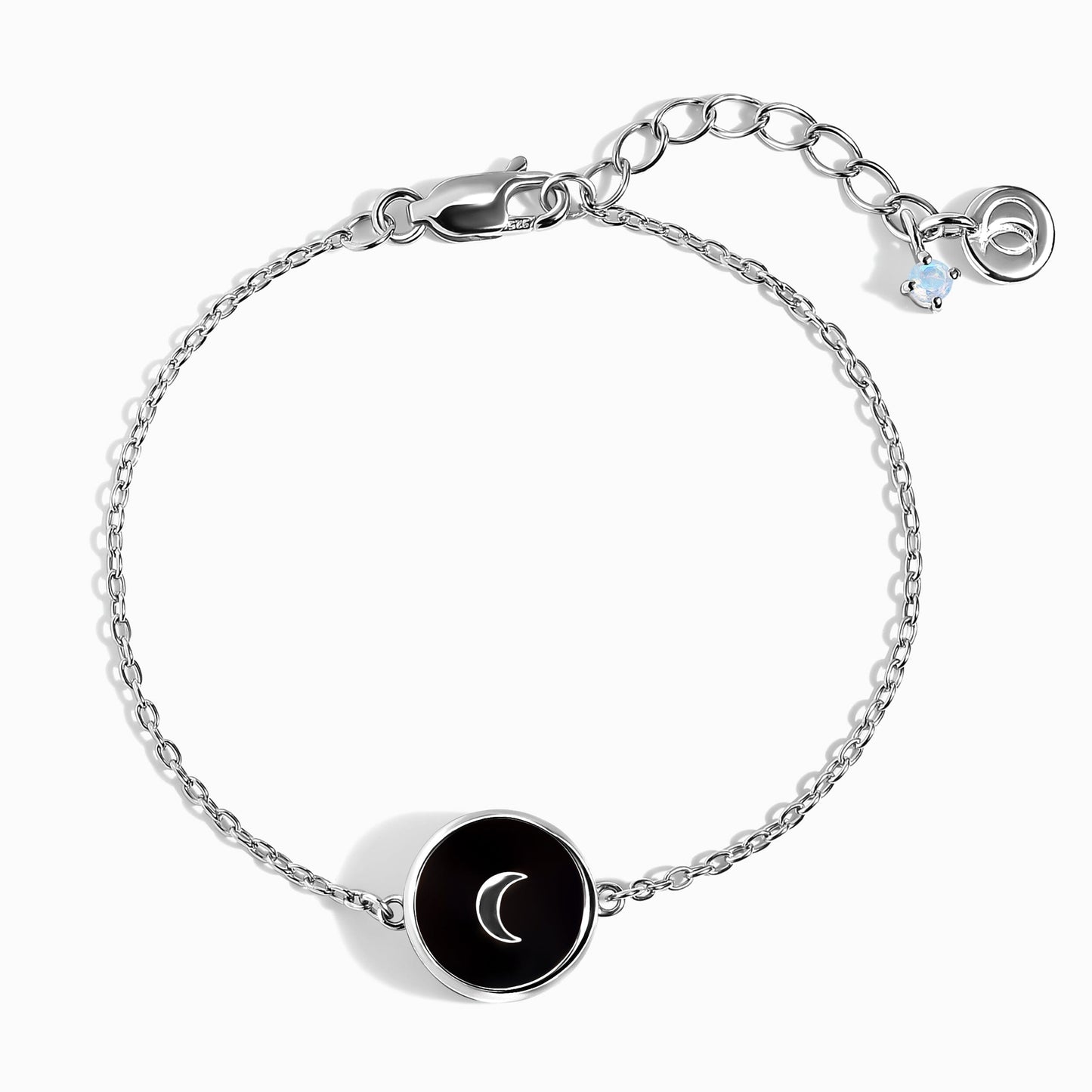 Black Onyx Pearl Bracelet - Sterling Silver angle 2