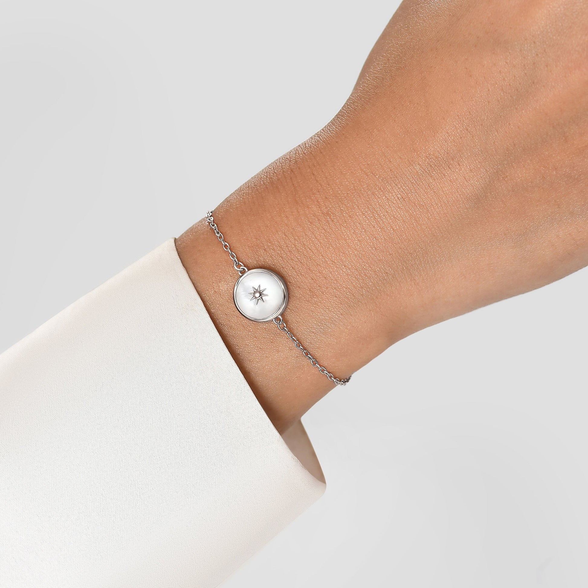 Black Onyx Pearl Bracelet - Sterling Silver