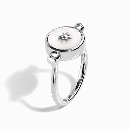Black Onyx Pearl Ring - Sterling Silver angle