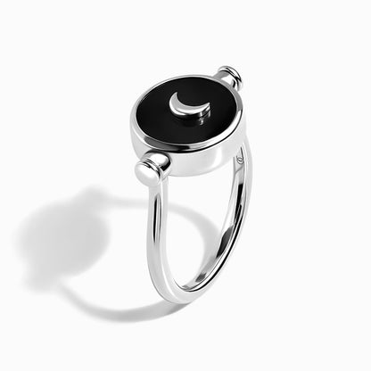 Black Onyx Pearl Ring - Sterling Silver detail 3