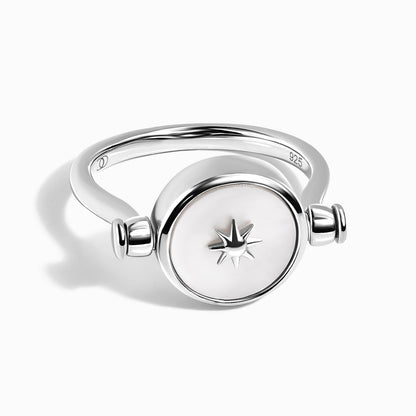 Black Onyx Pearl Ring - Sterling Silver detail 2