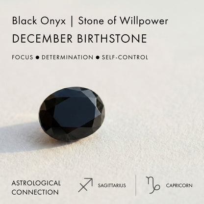 Black Onyx gemstone detail