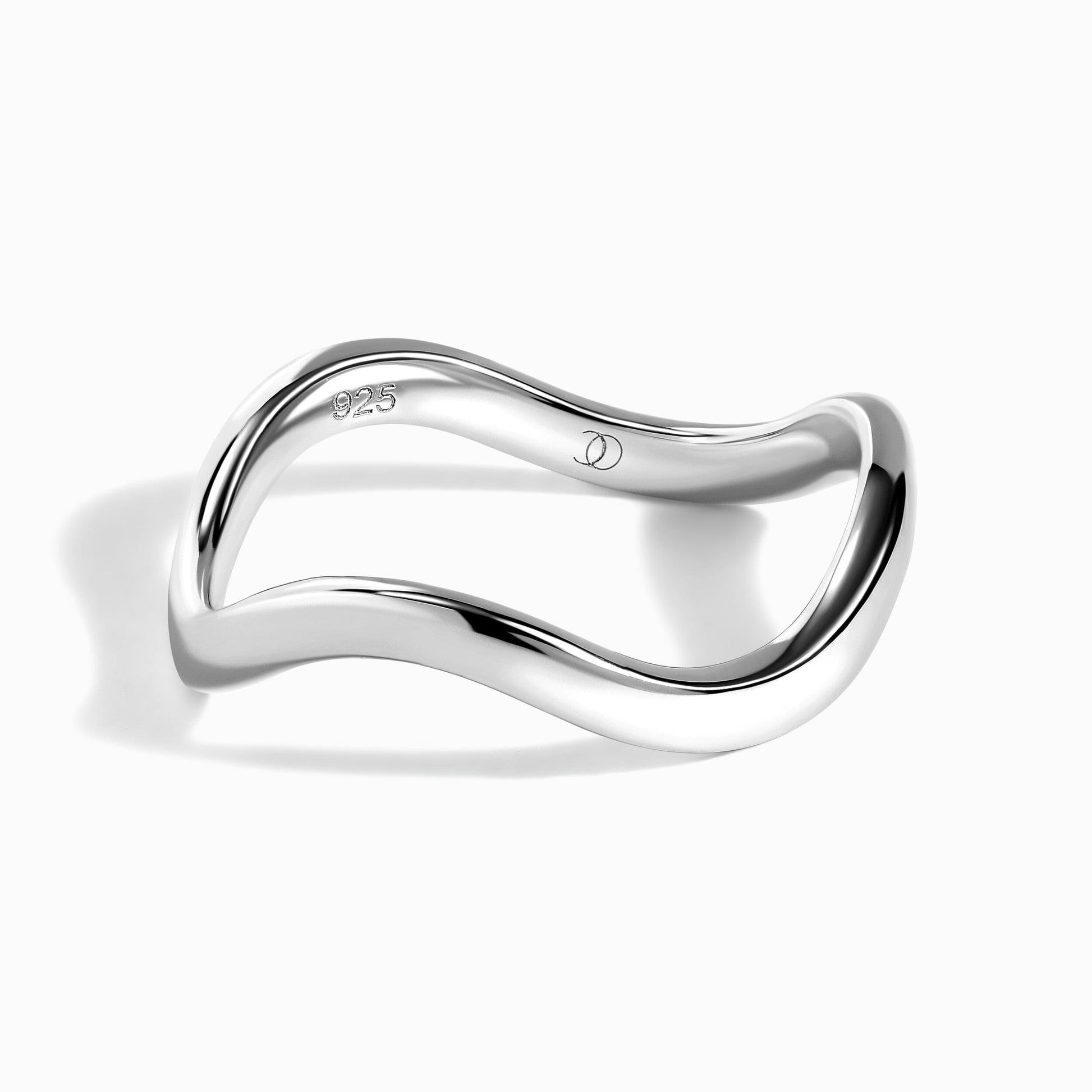 Waves band silver