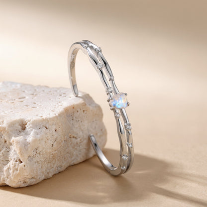 Moonstone Cuff - Flow - flat lay SIL