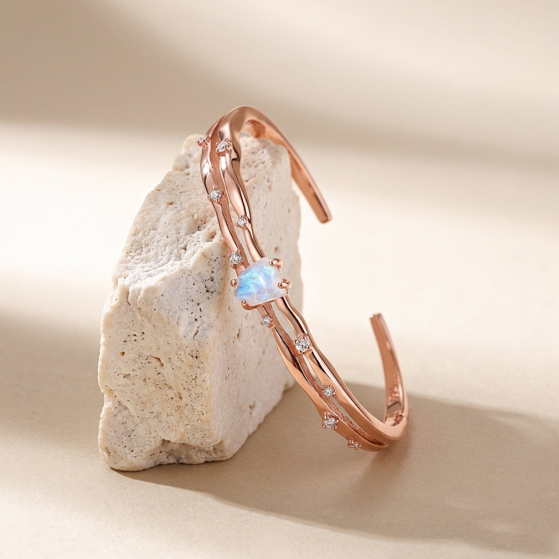 Moonstone Cuff - Flow - flat lay RG