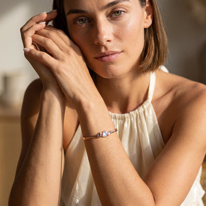 Moonstone Pearl Cuff - Heirloom - macro RG