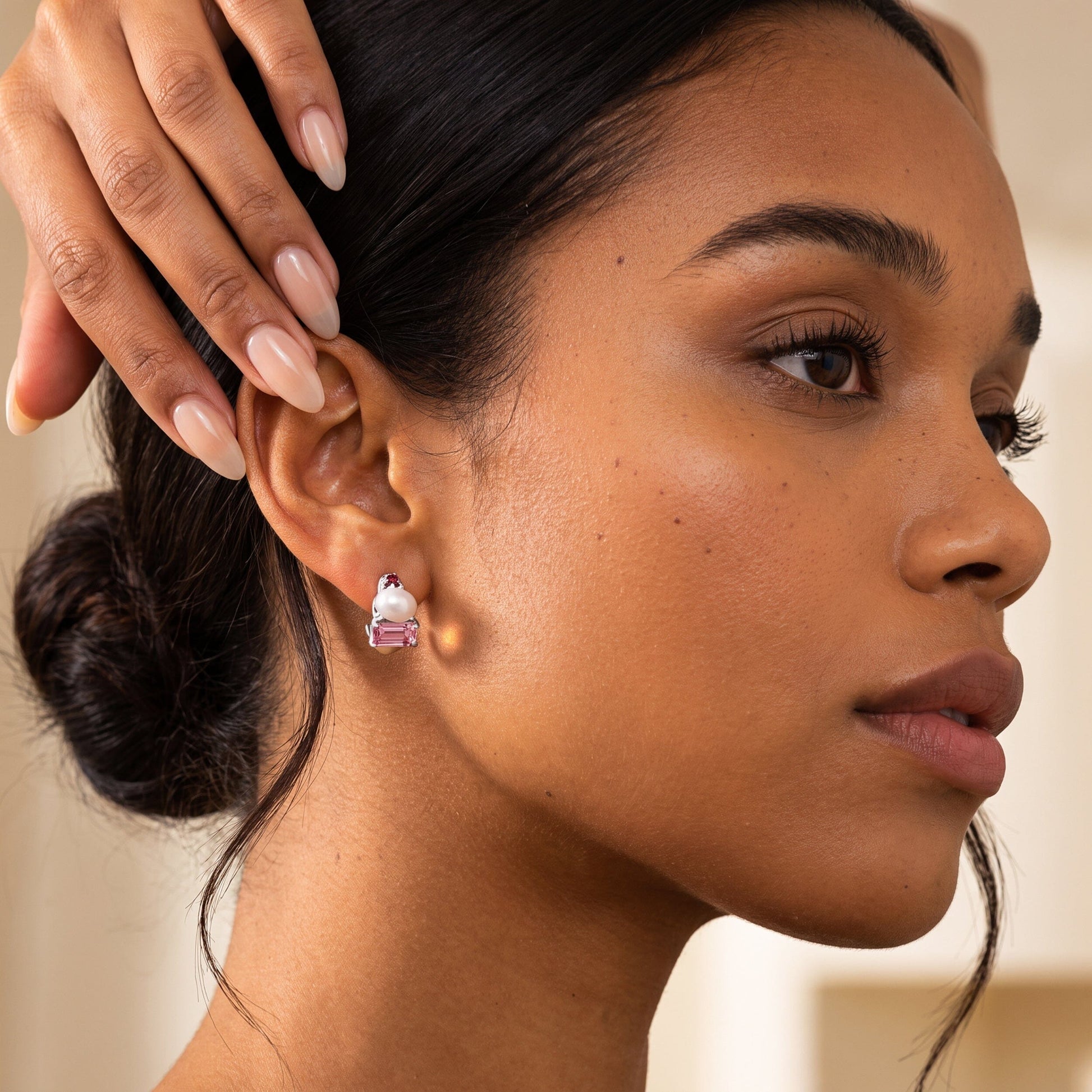 Queen Treasure hoops silver model