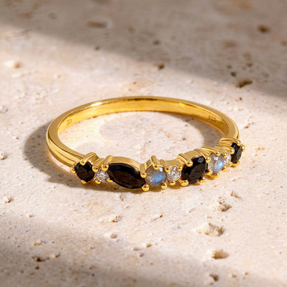 Fine Grace Ring - worn yellow gold lifestyle