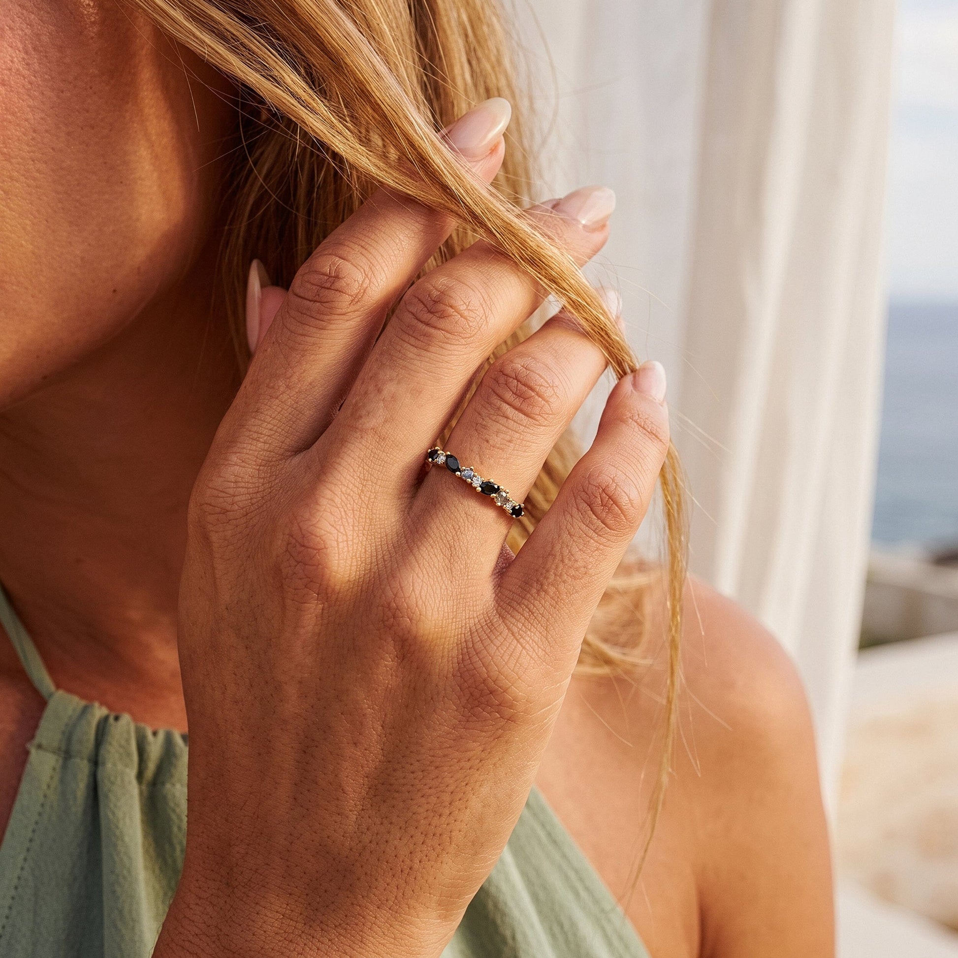 Fine Grace Ring - worn yellow gold
