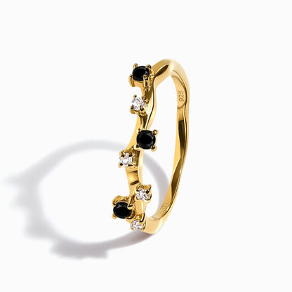 Black Onyx Ring - Stardust Band