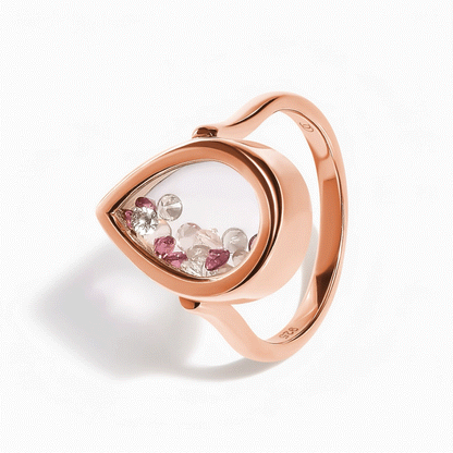 Rose Quartz Rhodolite Ring - Gem Glide - rose gold