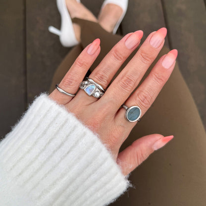 Moonstone Pearl Ring - Heirloom - IMG_0326SIL