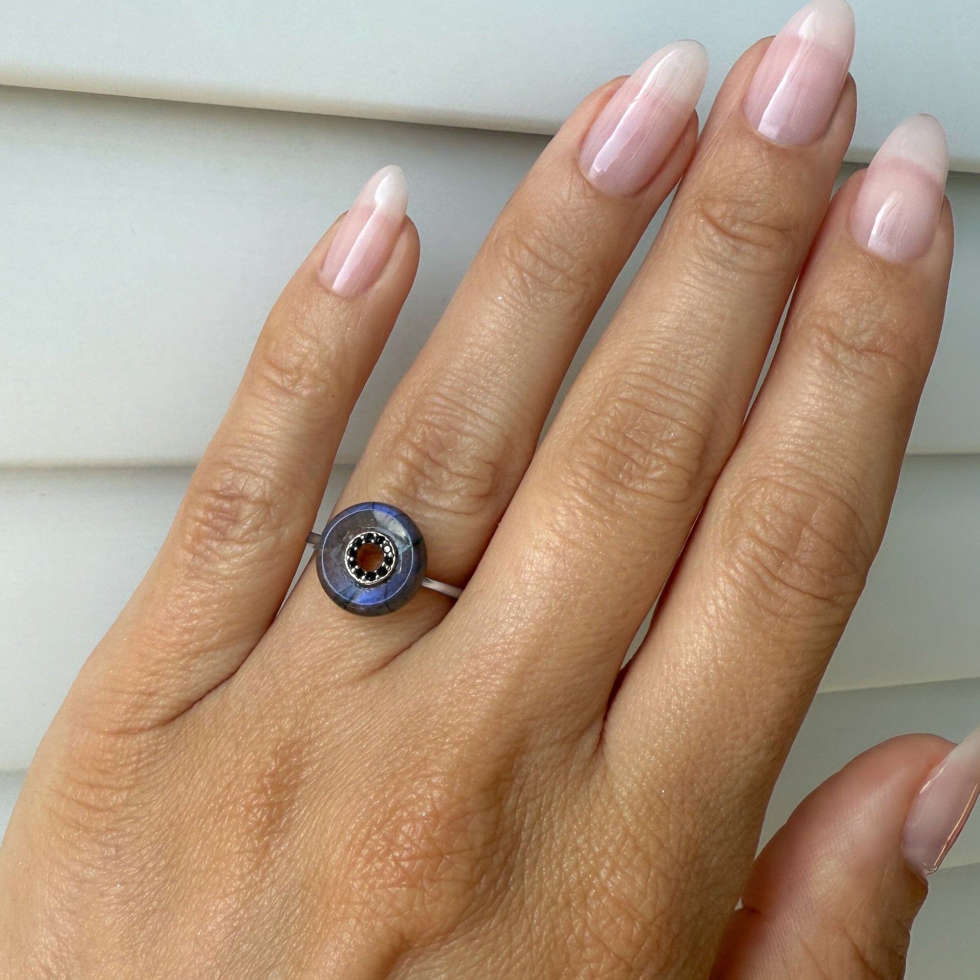 Labradorite Black Spinel Fidget Ring - Liora - IMG_1026LABSIL