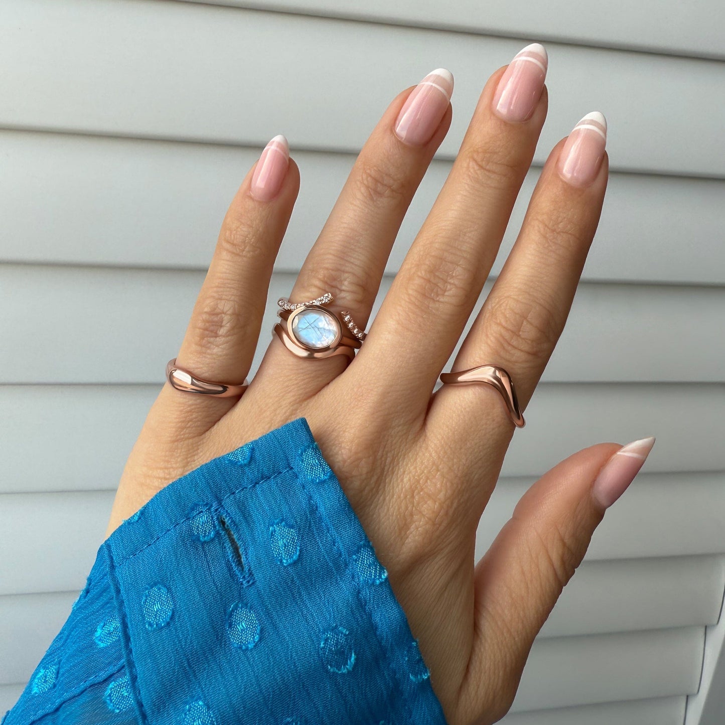 Moonstone Skin-Touch & Waves Rings - lifestyle RG