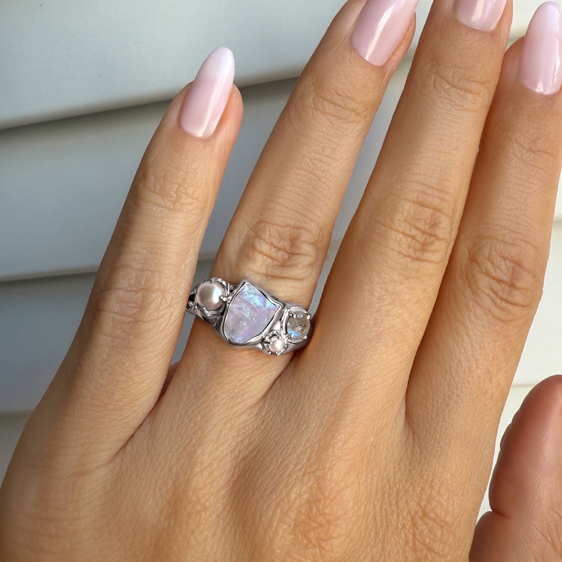 Moonstone Pearl Ring - Heirloom - IMG_7251_MS_SIL